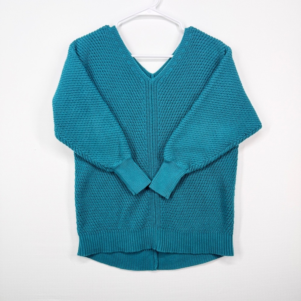 LOFT Ann Taylor Chunky 100% Cotton Sweater S Quiet Luxury Minimalist Oversized